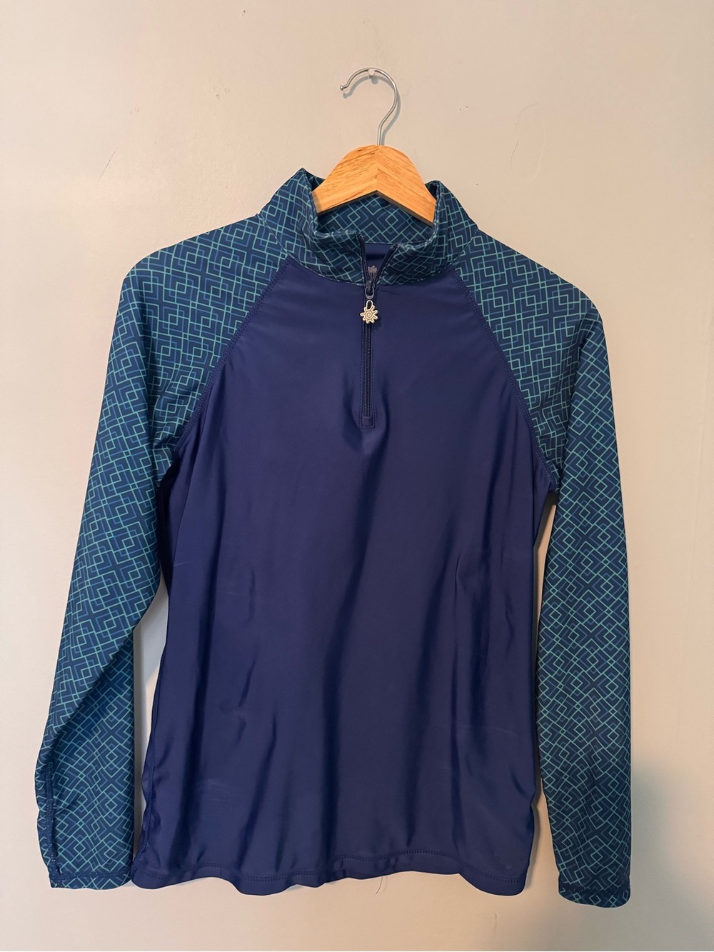 UV Skinz Blue Quarter-Zip Sun Protectant Swim Jacket